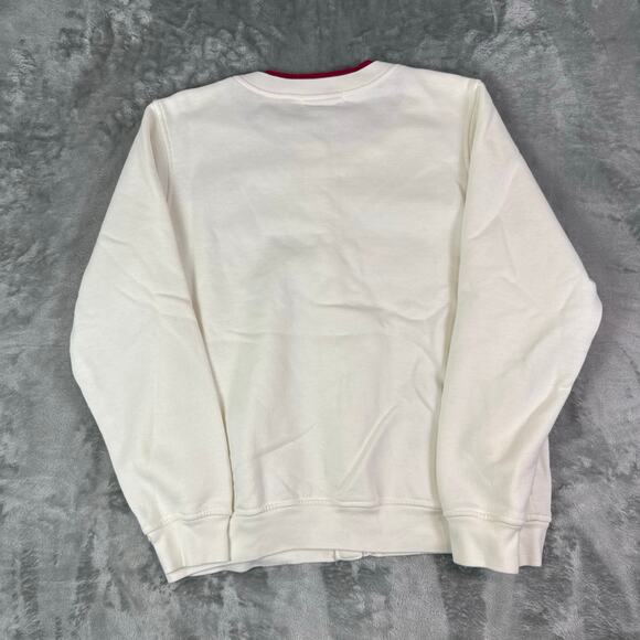 VTG Shenanigans embroidered floral cottagecore button up sweatshirt womens L - Picture 2 of 9